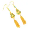 Pu Zuojiu Não Desbota Vietnã Shajin Fulu Shenglian Colar com Pingente de Cabaça Pulseira Brincos Nova Joia Chinesa para Mulheres