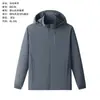 66535 Chaqueta, Cortavientos Ligero, Tallas Grandes, Estilo Nuevo para Exteriores, Con Capucha, Corte Entallado, Para Trail Running