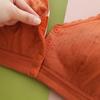 Zhangyan Nuevo Encaje Encaje Sujetador para Mediana Edad Cómodo Sin Aros de Acero Ropa Interior para Mediana Edad Hebilla Frontal Chaleco de Madre