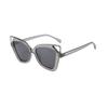Gafas de Sol Transfronterizas de Montura Grande con Protección UV y Orejas de Gato, Gafas de Sol de Moda para Mujer, de Alta Gama, Adelgazantes para el Rostro, Versátiles, UV400