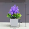 Flores Artificiais de Simulação Decorações Criativas para Mesa de Casa Flores de Plástico Grama Artificial Plantas Verdes Decorações de Interior Mini Decorações Bonsai