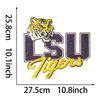 Europeo y Americano Transfronterizo Amazon Bordado con Cuentas Adhesivo de Tela Grande LSU Tigers Plancha Bordado Parche de Ropa Bordado DIY