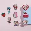 Directamente del fabricante: Charms para Zapatos Croc de Niña Fresa, Clips para Cordones de Material de Resina de PVC, Accesorios para Zapatos de Madera a Medida con Acabado de Alta Gama