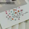 K9 Pedras de Strass Coloridas Piscantes para Nail Art Pacote Misto Strass Quadrado Mini 4mm Strass Empilháveis 3D Acessórios DIY Feitos à Mão