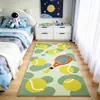 Tapete de Futebol Desenho Animado Tapete de Quarto ao Lado da Cama Campo Verde Capacho Ventilador Sala de Estar Casa Quarto de Crianças Tapete de Piso Esportivo Antiderrapante