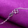 Europa y Estados Unidos importaron cadena cruzada de platino chapado en caliente, cadena O fina, collar de plata para mujer, cadena de moda, fabricantes de cadenas al por mayor