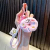 Pingente Chaveiro de Pelúcia Desenho Animado de Comida, Decoração de Mochila, Chaveiro de Carro, Brinquedo de Comida Hambúrguer, Pequeno Presente de Ano Novo