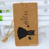 Etiqueta de Papel Kraft Coreana para Roupas Ponto Alto Ponto Alto Feminino Geral Etiqueta Pendurada Redonda Etiqueta Coreana