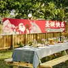 Amazon Transfronterizo Nuevo Banner de Bandera para Fiesta de Navidad Decoraciones de Atmósfera para Escena de Patio Festivo Decoraciones