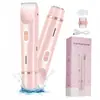 Depiladora Eléctrica Recargable Impermeable para Mujer, Depiladora de Doble Cabezal para Todo el Cuerpo, Maquinilla de Rasurar de Doble Uso Húmedo y Seco, Dispositivo de Eliminación de Vello Transfronterizo