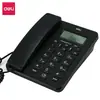 Teléfono de Escritorio con Cable Deli 13606 Teléfono Fijo con Identificador de Llamadas para Uso en Oficina y Hogar