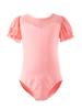 Ropa de Danza para Niños, Ropa de Práctica, Ropa de Danza para Niños, Ropa de Ballet para Niñas, Mangas Abullonadas, Mangas Cortas, Entrepierna Abierta, Danza China