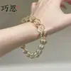 Qiaoen Joias Citrino Natural Facetado Amarelo Limão Corte Diamante Contas Soltas Design Fábrica Venda Direta Atacado