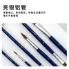 Conjunto de 6 Pincéis de Nylon e Lã Transfronteiriço Caneta Artística Goulish Pincel para Guache Aquarela Pincel de Pintura Pincel Pincel a Óleo