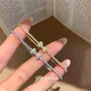 Pulsera con cierre de broche de lazo de circonita estilo francés, versátil vintage, delicada y exquisita, lujo ligero con sensación de alta gama, joyería de nicho