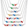 Pulsera de Lujo de Alta Gama Accesible Transfronteriza Europea y Americana para Mujer, Versátil Cobre Oro de 18K DIY Incrustado Joyería de Collar Piedra de Nacimiento de Diciembre