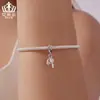 Colgante Original de Candado con Llave Aiful Plata de Ley S925 Corazón Candado Cuentas Espaciadoras de Silicona Accesorios para Joyería DIY con Cuentas