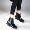 Elegantes botines decorativos metálicos para mujer, tacón bajo, cómodos para los pies, punta fina, elegantes, adecuados para ir al trabajo, botines sencillos de otoño e invierno, versátiles