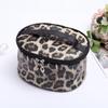 Moda Transfronteiriça Retrô Simples Bolsa de Maquiagem Celebridade da Internet Estampa de Leopardo Bolsa de Higiene Pessoal de Viagem Grande Capacidade Moderna Portátil Bolsa de Armazenamento
