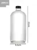 Botella de Vidrio Sellada Boca Pequeña Color Café Boston, Botella para Reactivos Químicos a Prueba de Luz, Botella Marrón para Sub-Embotellado con Tapa, Frasco Sellado