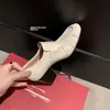 Zapatos Mocasines Plegados de Piel de Vaca de Primera Capa con Patrón de Piel de Anguila de Nicho Otoño 2026, Cómodos y Versátiles, Zapatos de Mujer de Cuero Completo a la Moda