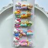 Novo Cartoon liga sem costura hairpin set box crianças quebrado hairpin candy clipe em forma de U não machuca cabelo menina bangs clip