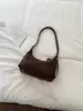 Bolsa de ombro retrô transfronteiriça para mulheres, nova bolsa HOBO casual para o dia a dia, estilo coreano de nicho, bolsa transversal versátil