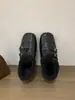 Zapatos Mary Jane peludos estilo francés para mujer, nueva colección de invierno 2025, forrados de felpa, engrosados, zapatos de algodón cálidos, sin cordones, con tacón oculto