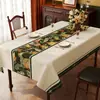 Mantel de Tela Estilo Retro Americano, Lavable, Impermeable, a Prueba de Aceite, Mantel de PVC, Lujo Ligero, Sensación de Alta Gama, Modelo Nuevo 2024