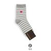 Calcetines de Corea del Sur a rayas amor seda brillante tiro medio calcetines de algodón para mujer puerta este vivo otoño e invierno nueva moda