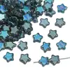 Contas Coloridas Galvanizadas em Vidro Estrela de Cinco Pontas Contas em Fio Contas Soltas Artesanal DIY Pulseira Colar Pulseira Acessórios de Joias Materiais Atacado