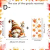 Adornos de hojas de arce para otoño, pegatinas electrostáticas transparentes para vidrio, mascotas lindas, cosecha abundante, pegatinas electrostáticas transparentes para pared al por mayor