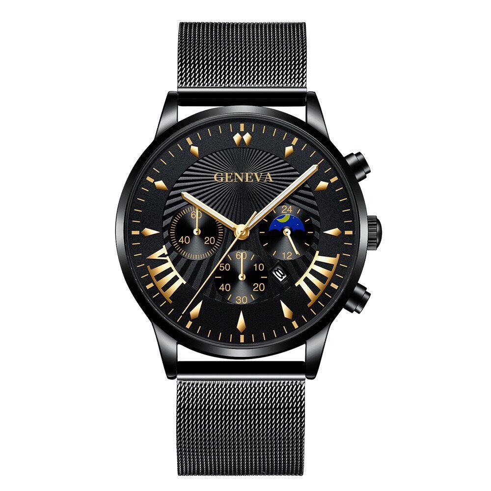 黑色网带黑壳黑面金色刻度