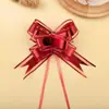 Suministro directo de fábrica transfronterizo medio 30 gasa de nieve mate flor de mano empaque de regalo de Navidad cinta de flor color metálico