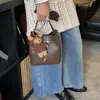 Bolsa de Mão Simples da Moda Outono Bolsa Tote Pequena para Mulheres 2025 Nova Tendência Bolsa Saco Versátil de Ombro Transversal Pequena