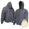 Sudadera con capucha de color liso negro y gris avena, versátil, peso pesado, estilo americano simple, nueva para Otoño e Invierno 2025, para hombres y mujeres