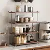 Estante de almacenamiento multifuncional estilo retro para sala de estar, portavasos, especiero de cocina, organizador de cosméticos, alto valor estético