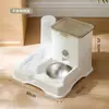Tazón para Gato, Tazón para Perro, Tazón para Comida de Gato, Comedero Automático para Comida de Gato, Tazón para Gato Integrado para Agua Potable, Suministros para Mascotas, Tazón Doble para Agua Potable