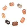 Colgante de Cristal Negro Dorado Natural Tallado Pixiu Super Colgante Pequeño de Cristal Accesorios para Manualidades Venta al por Mayor