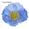 Cabeça de Flor de Papoula Transfronteiriça Flor Artificial Flor de Seda Material para Guirlanda DIY Handmade Acessórios de Cabelo Decoração de Flor para Roupas Grampo de Cabelo Acessórios