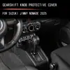 Adecuado para 25 modelos de Suzuki Jimny Nomade, pomo de palanca de cambios de cuero para modificación interior del Jimny