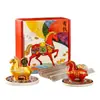 Conjunto de Porta-Incensos Cerâmico Estilo Chinês Ano do Cavalo, Queimador de Incenso, Decoração de Aromaterapia para Interior, Presente Decorativo de Luxo, Incensos para Venda no Atacado