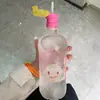 [Mismo Modelo de Paja de Zhao Lusi] Cabezal de Conversión de Tapa para Botella de Agua Mineral, Antiahogo, Portátil para Uso en Exteriores, Tapa a Prueba de Fugas con Tapa de Botella