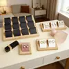 Soporte Creativo de Bambú para Exhibición de Aretes con 12 Ranuras, Bandeja de Exhibición de Joyería, Soporte para Aretes, Venta al por Mayor