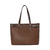 Bolso tote tejido retro para mujer, nuevo estilo 2026, gran capacidad, bolso de hombro, bolso de trabajo, casual, súper moderno, bolso de mano grande
