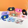 Nuevo Estuche para Gafas de Silicona PVC Dibujos Animados Portátil con Cordón Bolsa de Almacenamiento para Gafas de Sol Caja de Gafas Anticompresión Personalizado