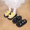 Hermosas Sandalias de Verano para Mujer para Usar con Faldas, Nuevo Estilo 2026, Suela Gruesa, Súper Elegantes, Pantuflas de Moda para Mujer con Suela Suave
