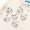 Nova Liga Flor de Três Pérolas Centro DIY Handmade Acessório de Cabelo para Noiva Fivela Flor Leque Acessórios de Joalheria Direto do Fabricante