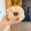Scrunchie Floral Estilo Pastoral para Mulheres, Prendedor de Cabelo Doce Moda Coreana, Corda de Cabelo de Nicho de Alta Qualidade, Acessório de Cabelo para Rabo de Cavalo Baixo
