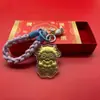 Nuevo llavero de oro puro 999 "Oveja Próspera", un regalo de alta gama para eventos de negocios para atraer riqueza y prosperidad en el Año de la Oveja